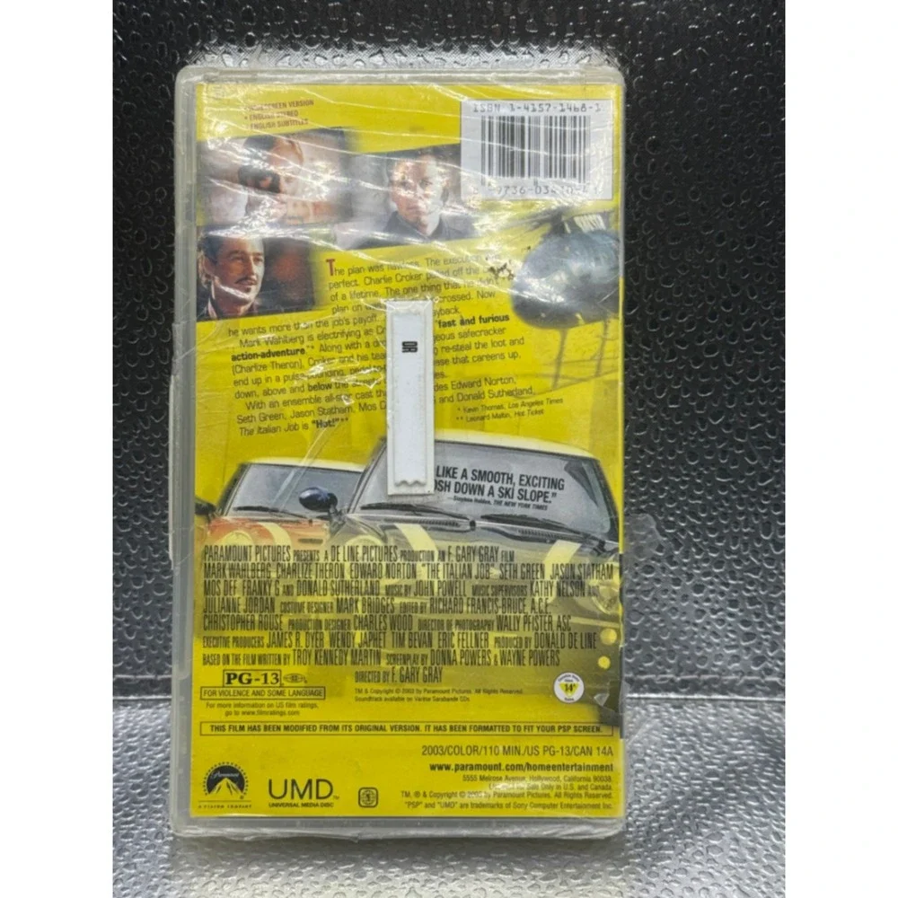 The Italian Job UMD Video Sony PSP Movie Mark Wahlberg Charlize Theron 2003